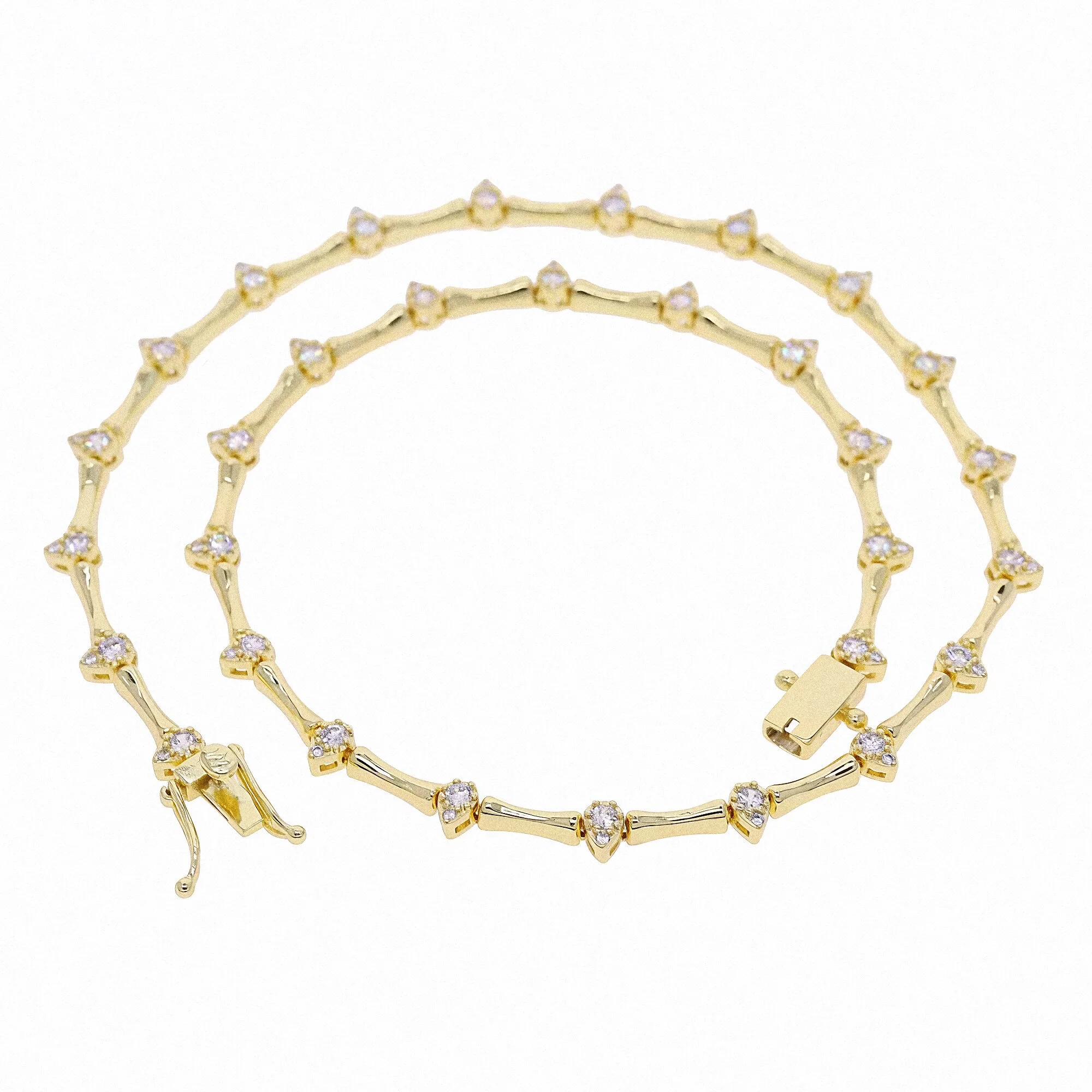 Teardrop Tennis Necklace - Velvet Desert Jewelry